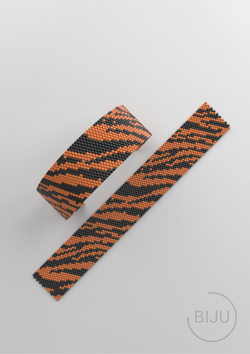 Схема PEYOTE, Схема браслета мозаичное плетение, узор из Miyuki Delica 11/0, файл PDF, №285