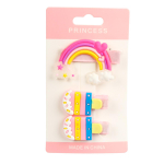 Зажимы для волос детские 3шт на блистере "Розовый мир" (JINRE TRAVEL)