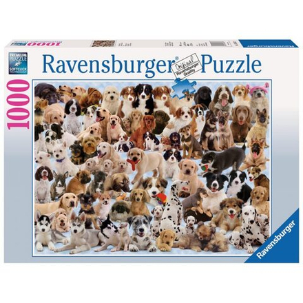Ravensburger - Пазл Great Dog Family 1000 деталей. 156337
