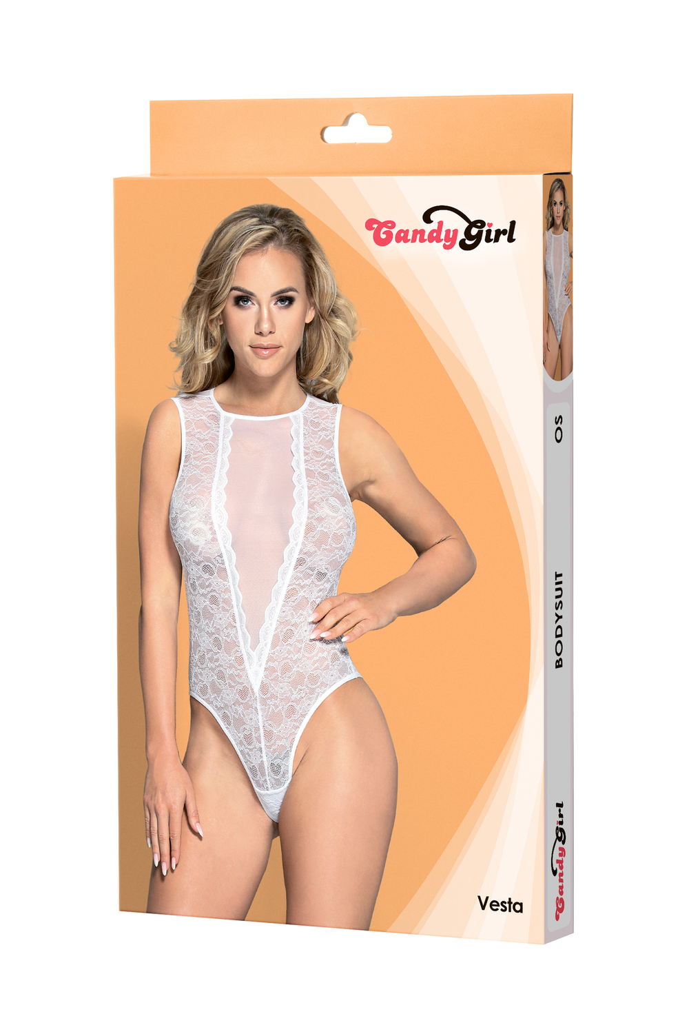 Боди Candy Girl Vesta белое OS