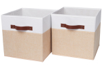 Набор складных коробок для хранения Home One, 30х30х30см, 2шт. белый-бежевый