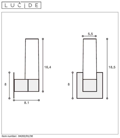 Подсветка для зеркал Lucide Jesse 04202/01/30