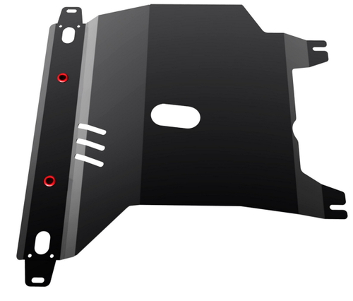 Защита картера и КПП АвтоБроня для Chevrolet Lanos (V - 1.5) 2005-2009/ЗАЗ Chance (V - 1.4) 2005-2014, сталь 1.8 мм, с крепежом, 111.06501.1