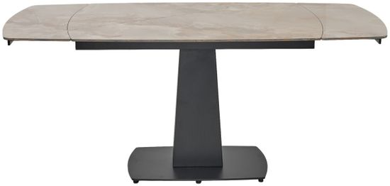 Стол BALDE 140 GLOSS AMBER JADE SOLID CERAMIC / BLACK