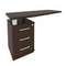 First Тумба приставная с топом левая KTP-2 (L) Венге Цаво 1300*500*765