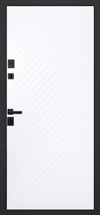 Стальная дверь «Vertu» (адаптивная замковая часть). Заказная модель.