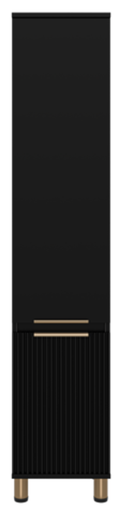 Шкаф - пенал Brevita Enfida 35 универсальный левый (черный)