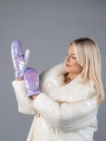 Варежки женские зимние непромокаемые болоньевые