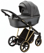 Детская коляска Adamex Belissa Special Edition 2 в 1 B-PS562 (Т.СЕР ЗОЛОТ.РАМ)