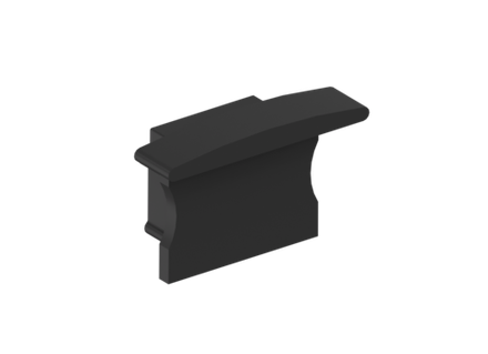 Боковая  глухая заглушка для профиля DN18501 Цвет:Черный RAL9005, Серия:DN8ALE