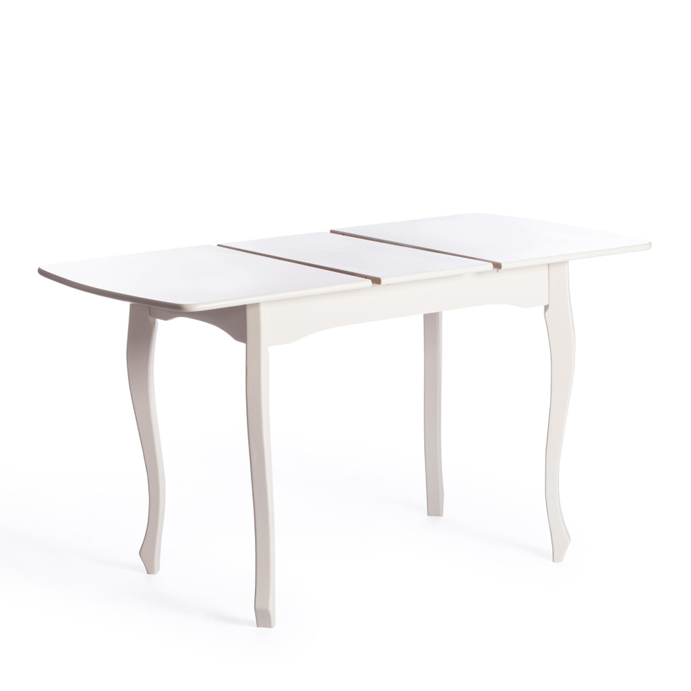 Стол CATERINA PROVENCE  бук, мдф, 100+30x70x75 см, Ivory white