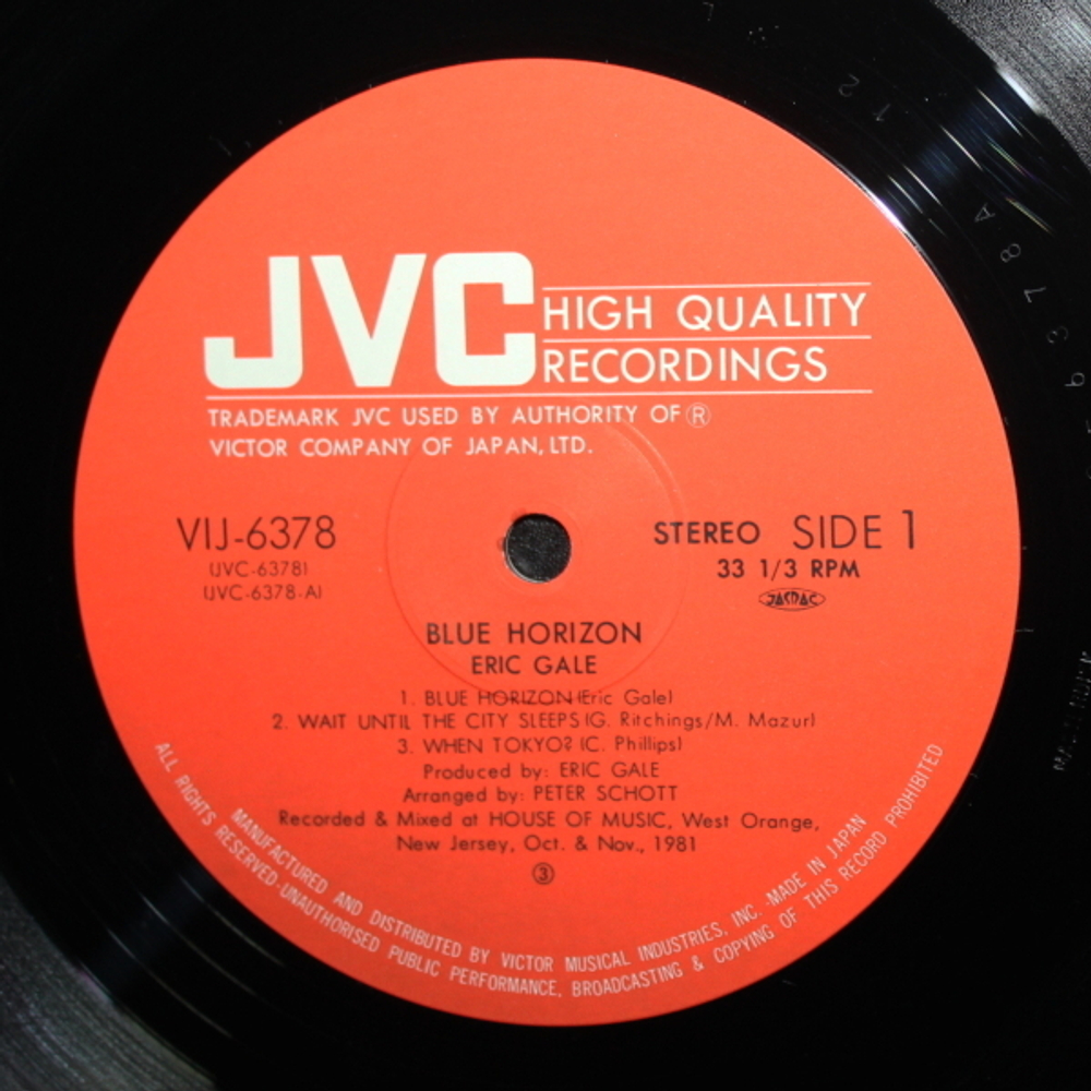 Eric Gale / Blue Horizon (LP)