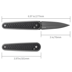 Нож складной SRM 251MB-GB Twin Gray Ti (N690, Carbon Fiber/G10/Aluminium)