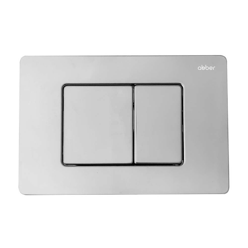 Комплект подвесной унитаз ABBER Bequem AC1131TC белый, с закрытым дном с инсталляцией AC0105 и кнопкой AC0120 хром глянцевый