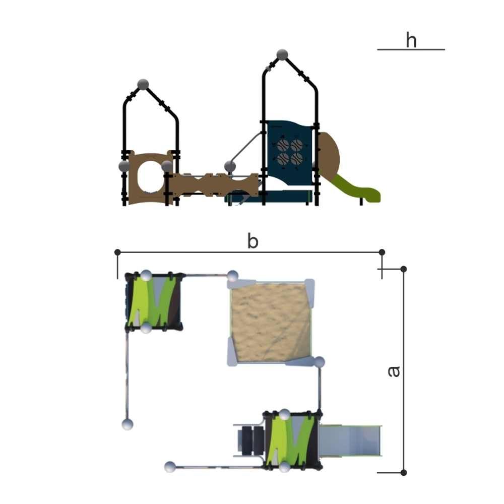 Детский игровой комплекс Romana 057.117.00