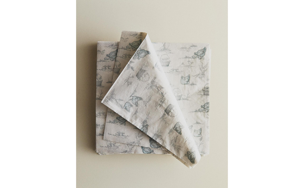 Бумажные салфетки Zara Home, бежевый, 20 шт., 6280/022