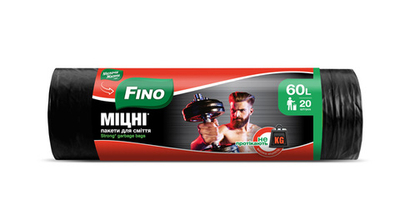 Пакеты для мусора Fino Крепкие 60 л (20 шт)