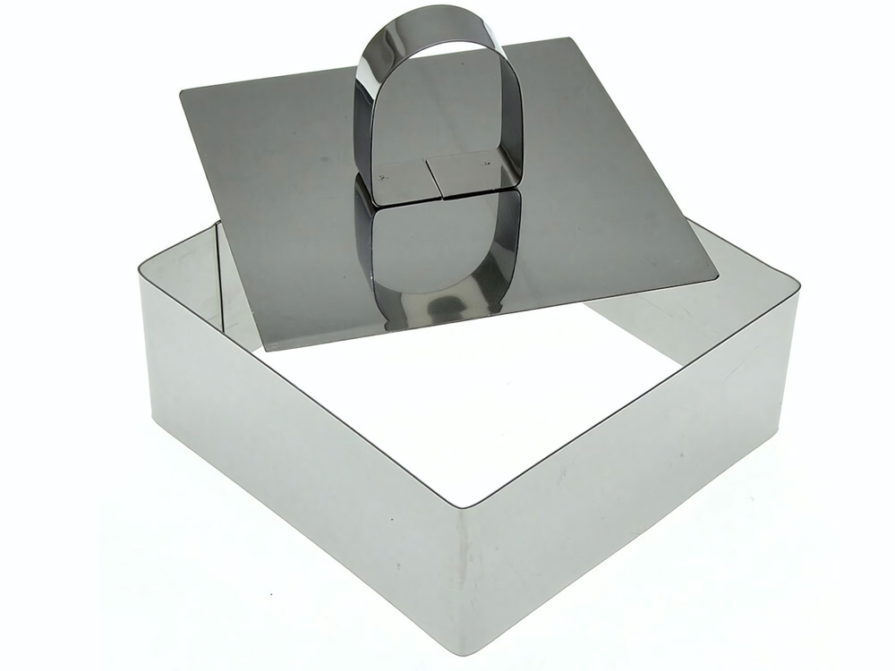 Форма кулинарная "Квадрат" 10*10*4см с прессом