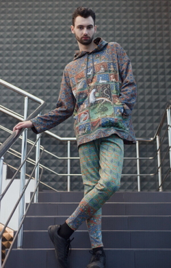 Худи "Бестиарий", по мотивам Бестиария Бартоломея Английского, 15 век