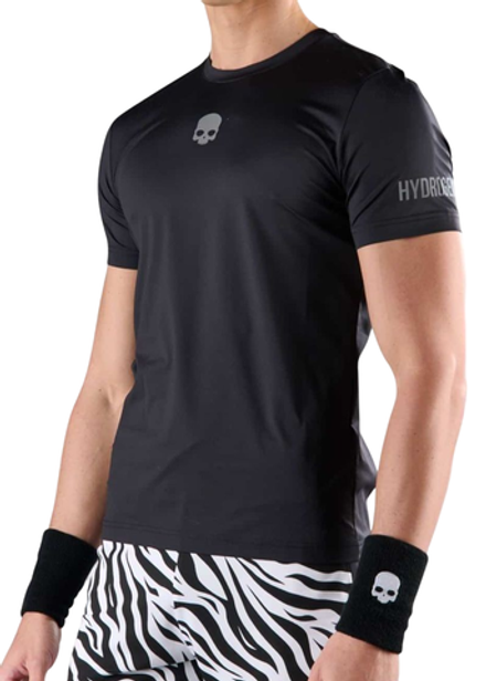 Мужская теннисная футболка Hydrogen Basic Tech T-Shirt - черный