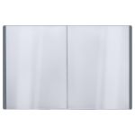 Папка с 30 вкладышами, Стамм Стандарт, 600мкм, корешок 17мм, серая