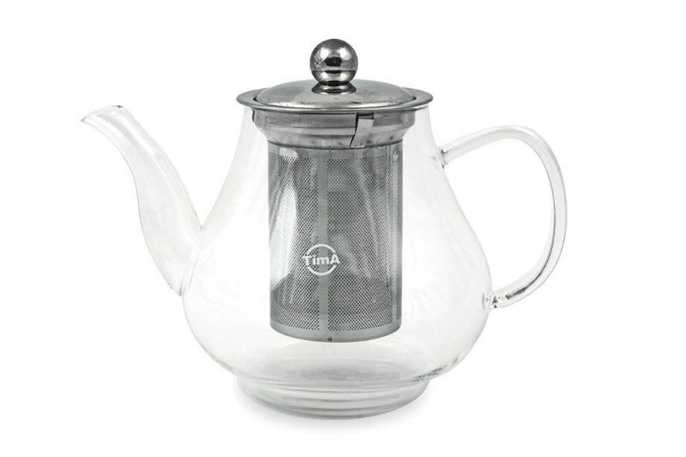 Чайник заварочный стеклянный TimA Каркаде QXA105-10, 1 л