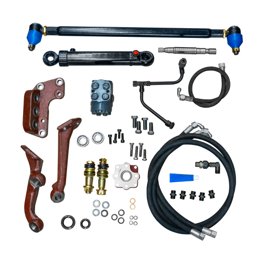 Комплект переоборудования с ГУР на ГОРу, МТЗ, передний ведущий мост (28 позиции)