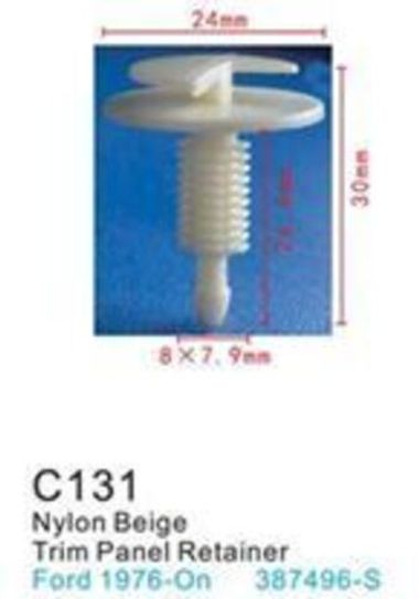 Клипса для крепления внутренней обшивки а/м Форд пластиковая (100шт/уп.) Forsage клипса C0131(Ford)