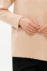 23364 Свитер женский (бежево-розовый)