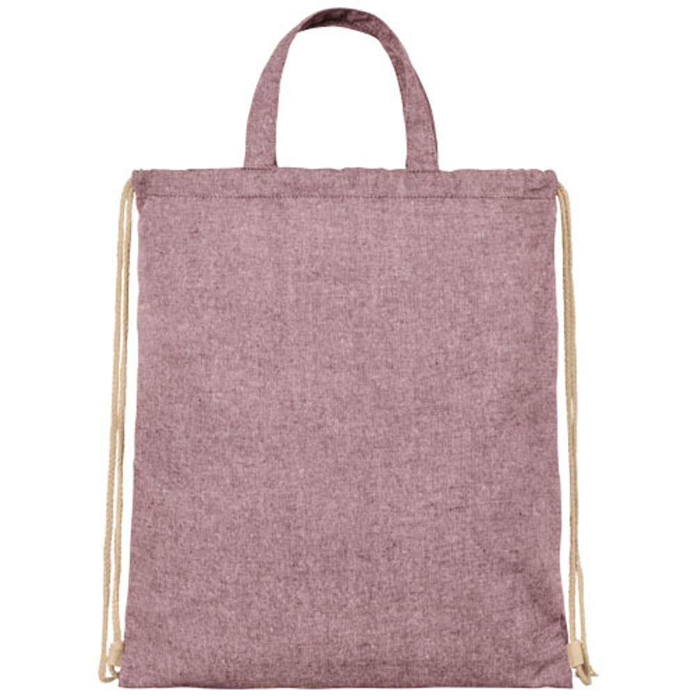 Рюкзак со шнурком Pheebs из 210 г/м² переработанного хлопка