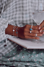 Браслет «Клевер» с лабрадоритом