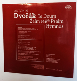 Винтажная виниловая пластинка LP Dvorak Антонин Дворжак Te Deum 149th Psalm Hymnus (Чехословакия 1985)