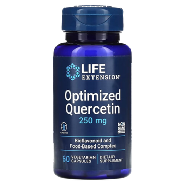 Life Extension Optimized Quercetin 250mg 60 vcaps, Оптимизированный Кверцитин, Рутин
