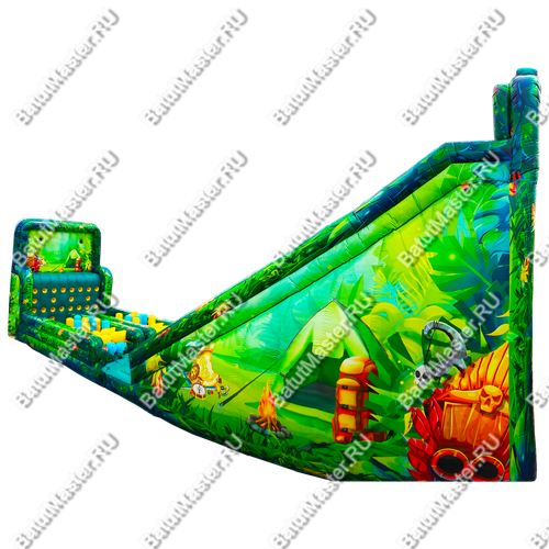 Надувная полоса препятствий "Кокосовое приключение", 25*5*8 м