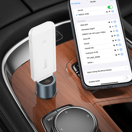 Беспроводной USB Wi-Fi роутер HOCO HI40 LTE 4g 150 Mb 2 антены (белый)
