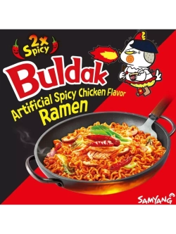 Лапша со вкусом очень острой курицы 2x Spicy 140 г * 3 шт