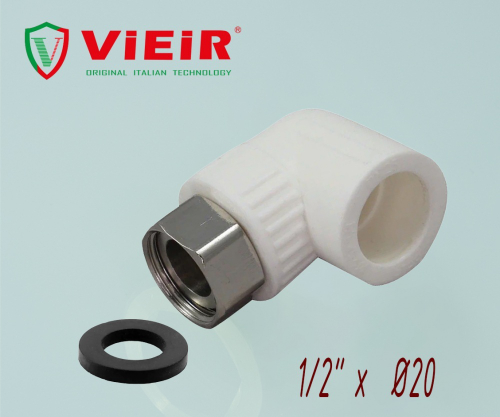 Накидная гайка УГЛОВАЯ ПП Ф 20 х 1/2 (300/20шт)