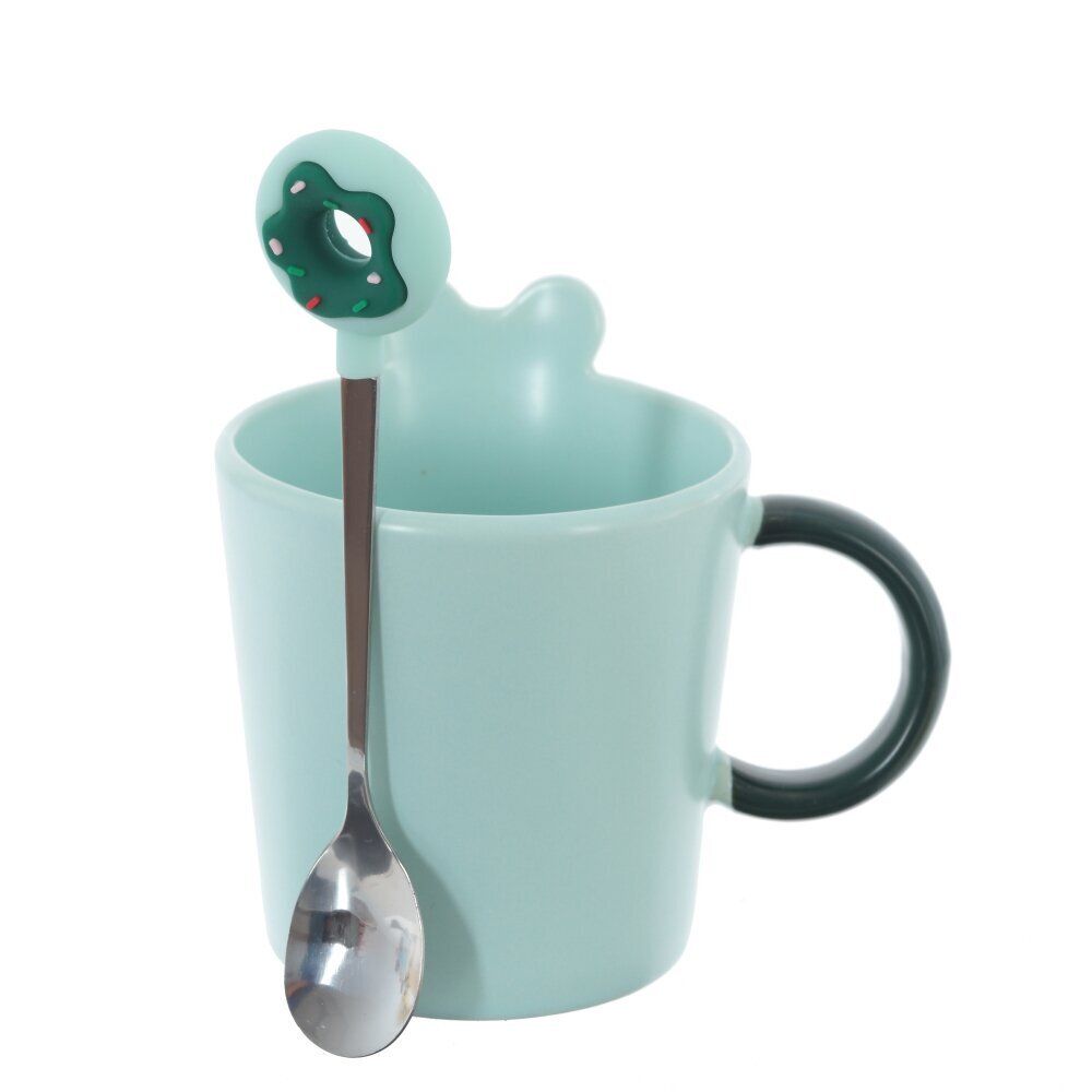 GAEM Кружка с ложкой, 350 мл, L12 W9,5 H11 см, 4в.