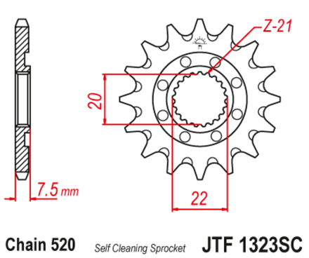 Звезда JTF1323.14SC