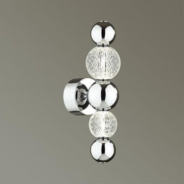 5007/7WL L-VISION ODL23 589 хром/прозрачный/металл/акрил Бра LED 7W 4000K 380Лм CRYSTAL