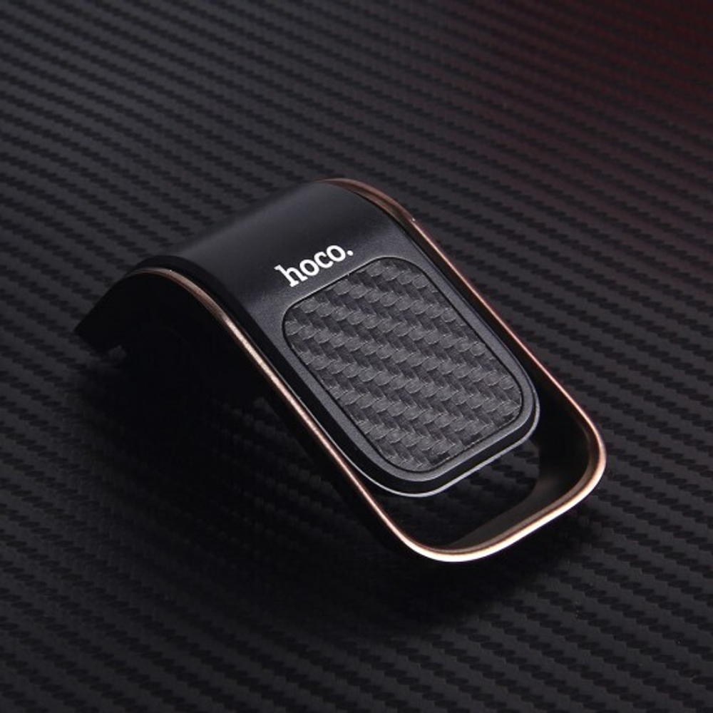 Держатель в авто на магните Hoco CA74 с креплением на решетку, 012145 Черный + серый