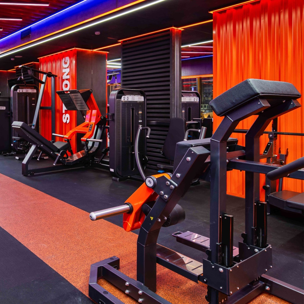 D955 Сгибание ног стоя, рычаги серые