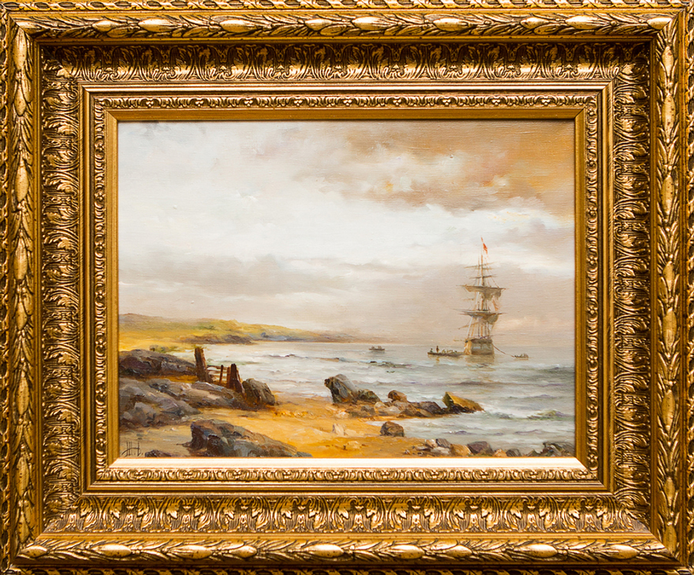 Картина маслом "Морской пейзаж" Шумайлов
