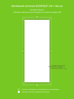 Матовый натяжной потолок 3.9 м2