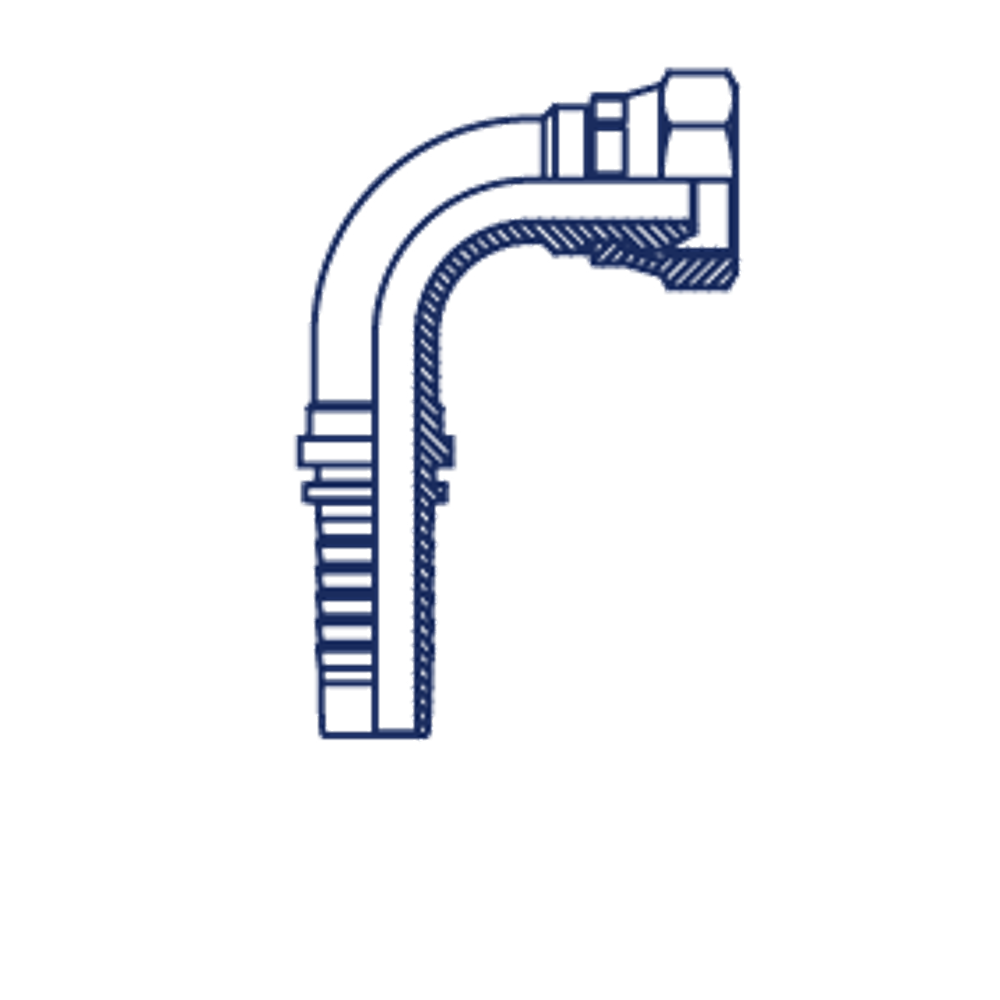 Фитинг DN 06 BSP (Г) 1/4 (90)