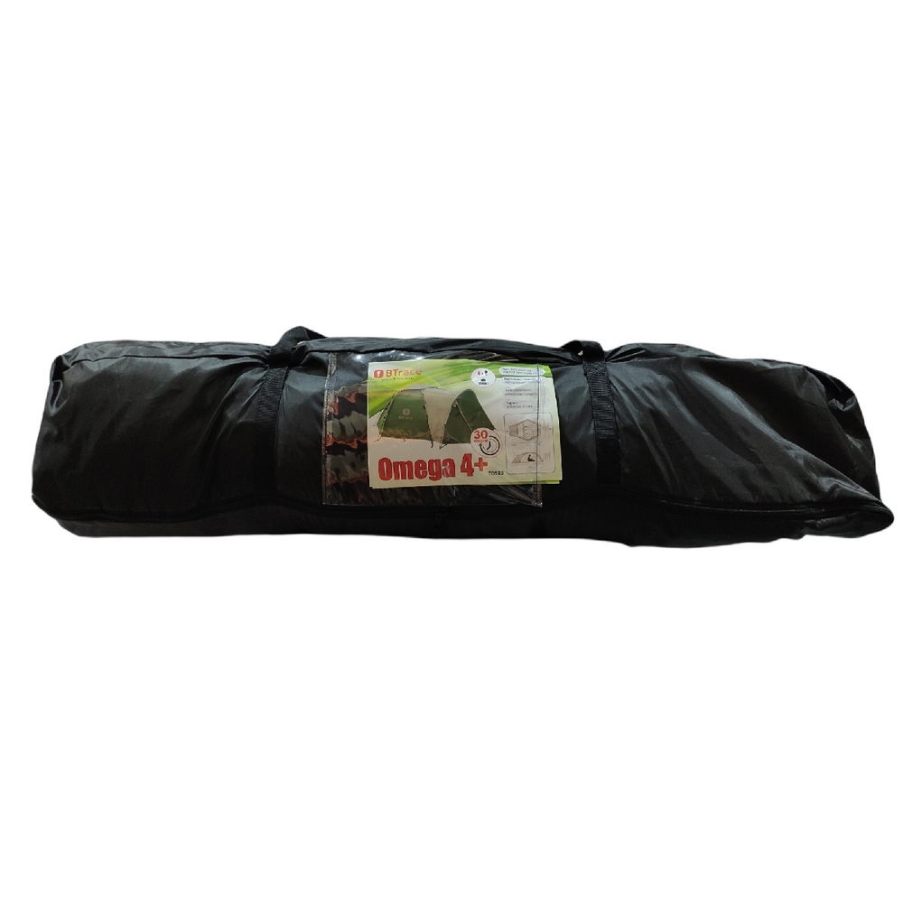 Палатка полуавтоматическая BTrace Omega 4+ (380х290х130 см, быстрая сборка)