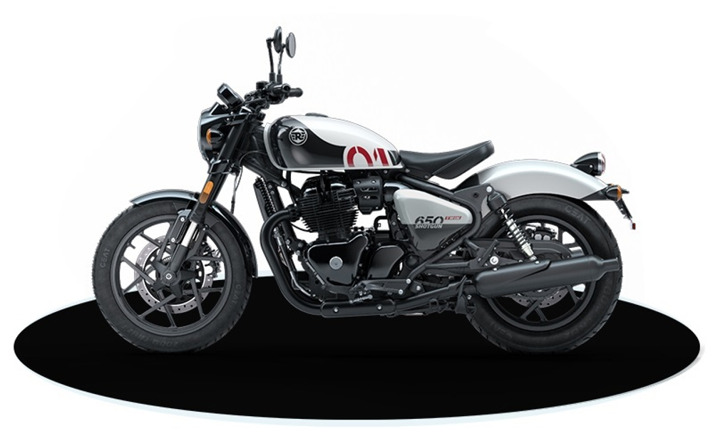 Royal Enfield Shotgun 650 Stencil White (Premium)