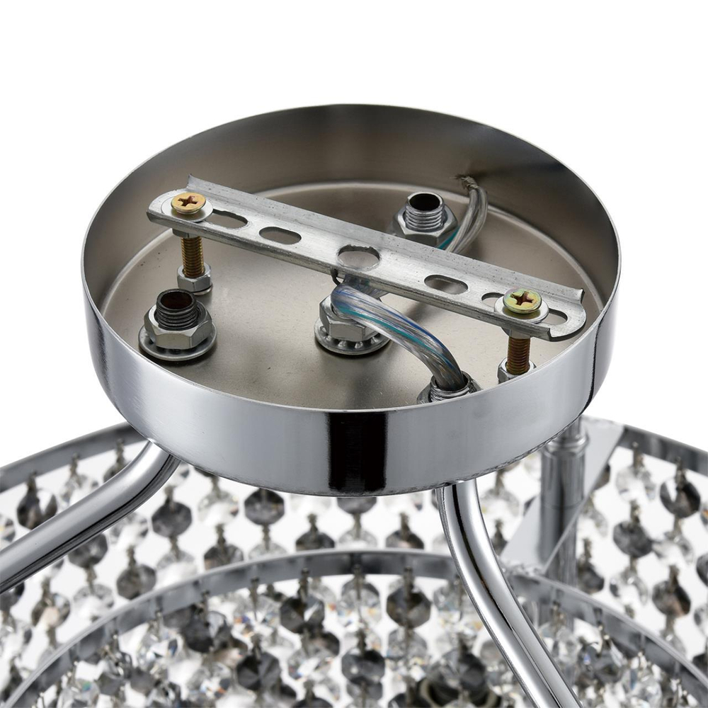 8244/5C CLASSI LN25 150 хром, металл/хрусталь Люстра потолочная E14 5*40W 220V LAYLA