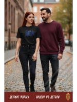 Футболка с вышивкой черная Ведьма