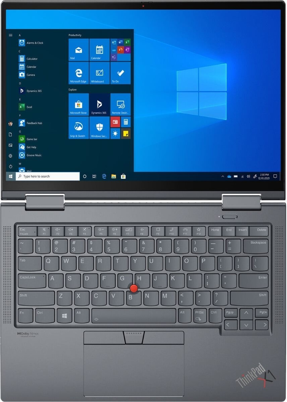 Ноутбук Lenovo ThinkPad X1 Yoga Gen 6 (20XY0032RT) 14;(1920x1080)IPS Cенсорный/ i5-1135G7(2.4ГГц)/ 8Гб/ 256Gb SSD/ Iris Xe Graphics/ нет DVD/ Win10 Pro/ Серый